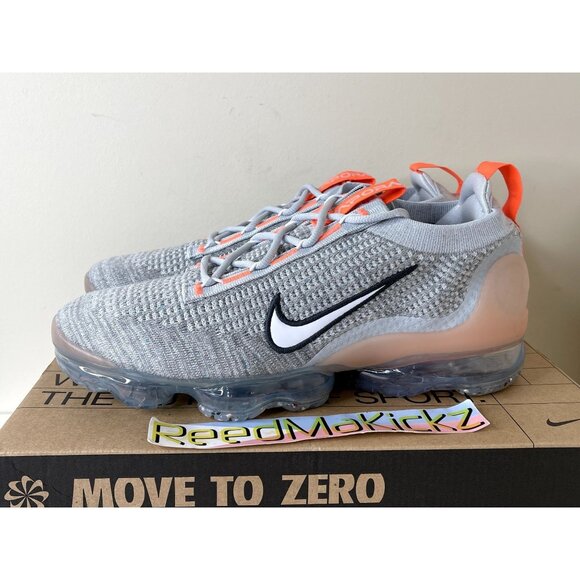 Nike Air Vapormax 2021 Flyknit Grey Fog Mens 9us - Picture 1 of 7